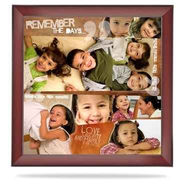 Vinyl Photo Prints with Wooden Frame